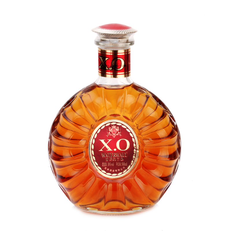 金巴利洋酒无礼盒装金奖白兰地xo酒可调酒鸡尾酒500ml2瓶